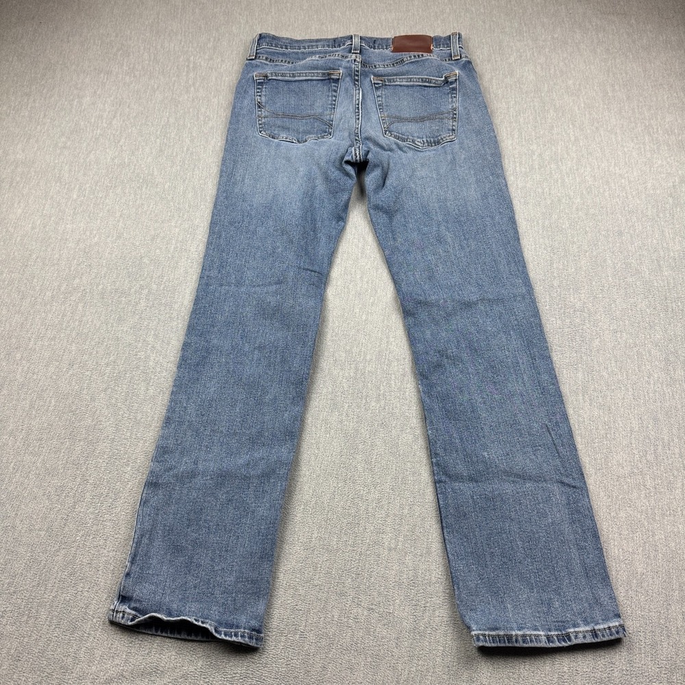 Hollister Jeans Men 30x30 Blue Epic Flex Straight Slim Fit Light 5-Pocket Cotton - Picture 13 of 14